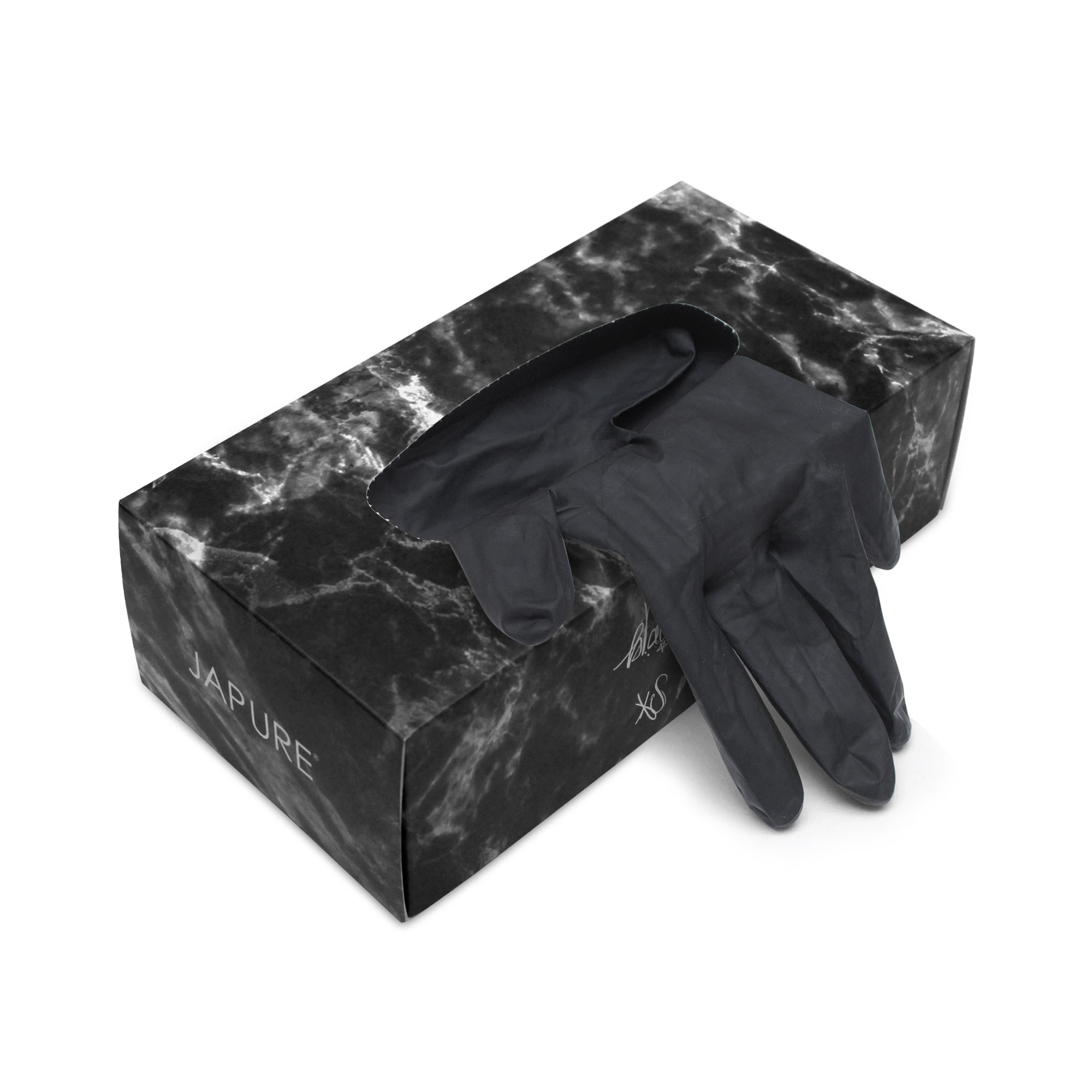 Black Skinny Gloves - S / черные нитриловые неопудренные перчатки